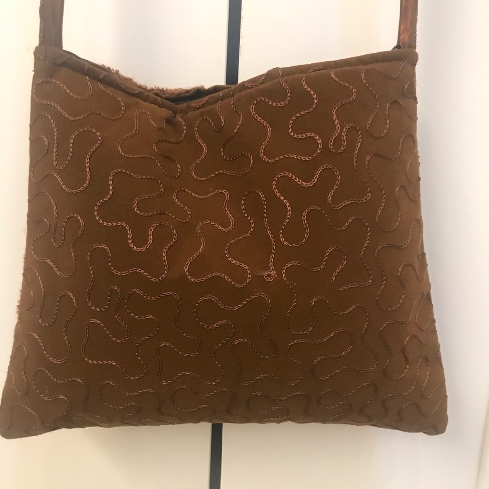 Beaded brown purse